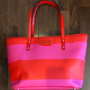 Kate Spade Pink and Orange Tote
